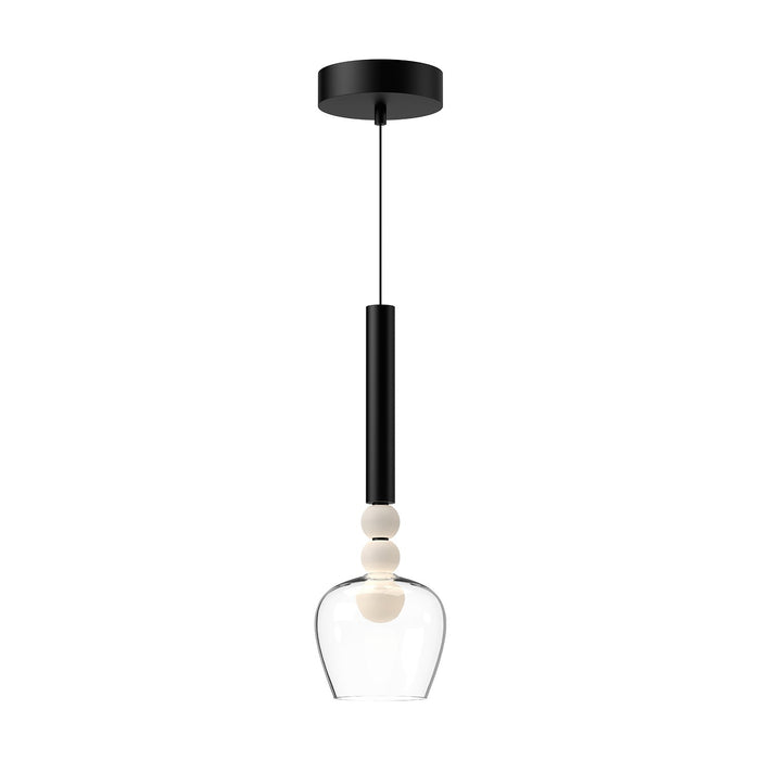 Kuzco Lighting - PD30501-BK/CL - LED Pendant - Rise - Black/Clear