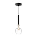 Kuzco Lighting - PD30501-BK/CL - LED Pendant - Rise - Black/Clear