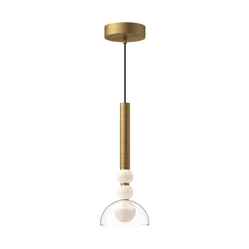 Kuzco Lighting - PD30502-BG/CL - LED Pendant - Rise - Brushed Gold/Clear