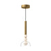 Kuzco Lighting - PD30502-BG/CL - LED Pendant - Rise - Brushed Gold/Clear