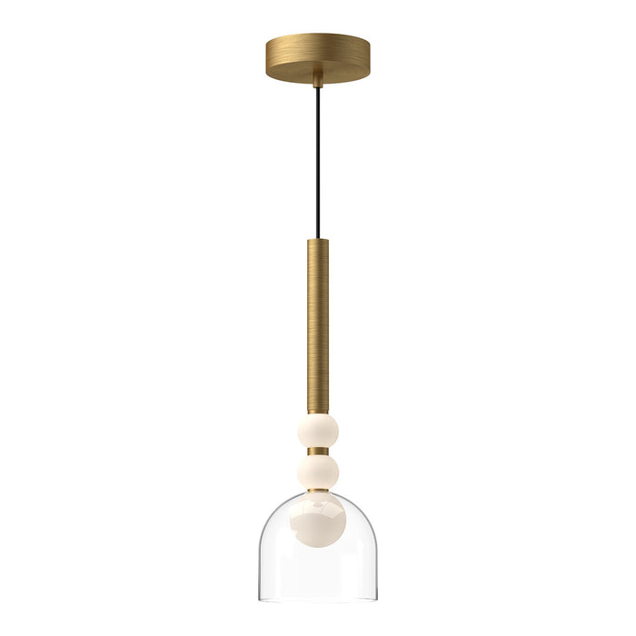 Kuzco Lighting - PD30505-BG/CL - LED Pendant - Rise - Brushed Gold/Clear