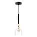 Kuzco Lighting - PD30505-BK/CL - LED Pendant - Rise - Black/Clear