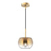 Kuzco Lighting - PD57508-BG/CP - One Light Pendant - Samar - Brushed Gold/Copper