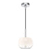 Kuzco Lighting - PD57508-CH/OP - One Light Pendant - Samar - Chrome/Opal Glass