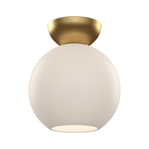 Kuzco Lighting - SF59708-BG/OP - One Light Semi-Flush Mount - Arcadia - Brushed Gold/Opal Glass