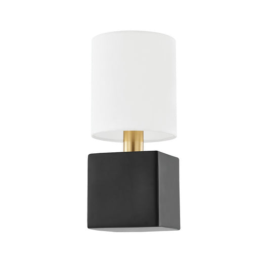 Mitzi - H627101-AGB/CSB - One Light Wall Sconce - Joey - Aged Brass/Ceramic Satin Black
