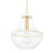 Mitzi - H668701L-AGB/SCR - One Light Pendant - Alaina - Aged Brass