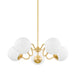 Mitzi - H772805-AGB - Five Light Chandelier - Havana - Aged Brass