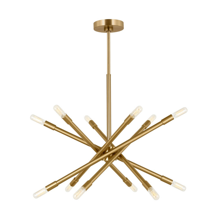 Visual Comfort Studio - CC16712BBS - 12 Light Chandelier - Eastyn - Burnished Brass