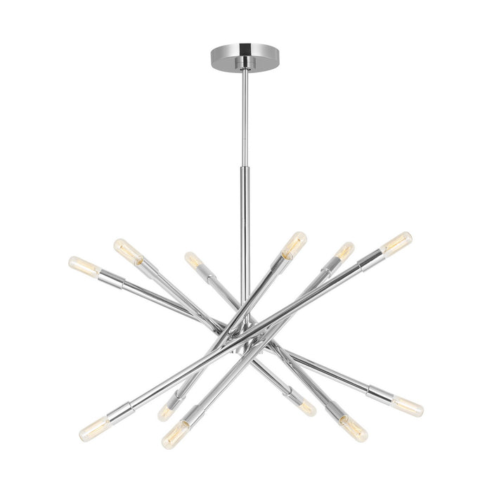 Visual Comfort Studio - CC16712PN - 12 Light Chandelier - Eastyn - Polished Nickel