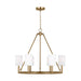 Visual Comfort Studio - DJC1086SB - Six Light Chandelier - Egmont - Satin Brass