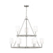 Visual Comfort Studio - DJC1099BS - Nine Light Chandelier - Egmont - Brushed Steel