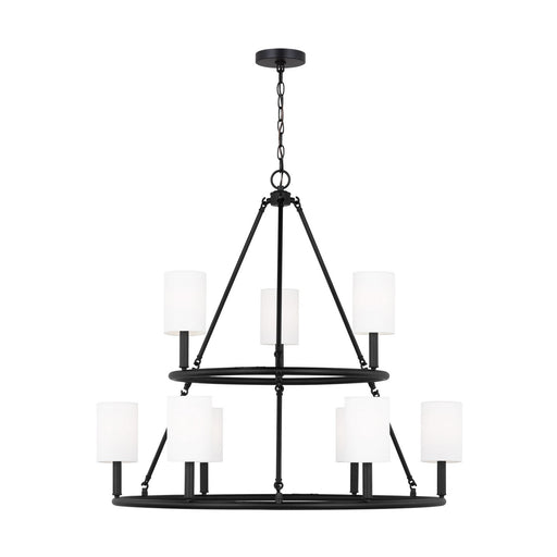 Visual Comfort Studio - DJC1099MBK - Nine Light Chandelier - Egmont - Midnight Black