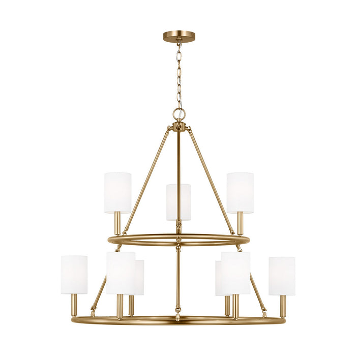 Visual Comfort Studio - DJC1099SB - Nine Light Chandelier - Egmont - Satin Brass