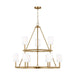 Visual Comfort Studio - DJC1099SB - Nine Light Chandelier - Egmont - Satin Brass