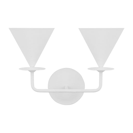 Visual Comfort Studio - LXW1052CPST - Two Light Wall Sconce - Cornet - Cast Plaster