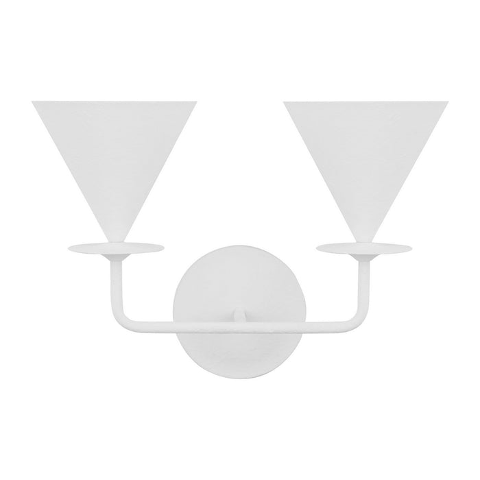 Visual Comfort Studio - LXW1052CPST - Two Light Wall Sconce - Cornet - Cast Plaster