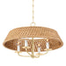 Hudson Valley - 2722-VGL - Four Light Chandelier - Bradley - Vintage Gold Leaf