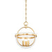 Hudson Valley - 3315-VGL - Three Light Lantern - Malloy - Vintage Gold Leaf
