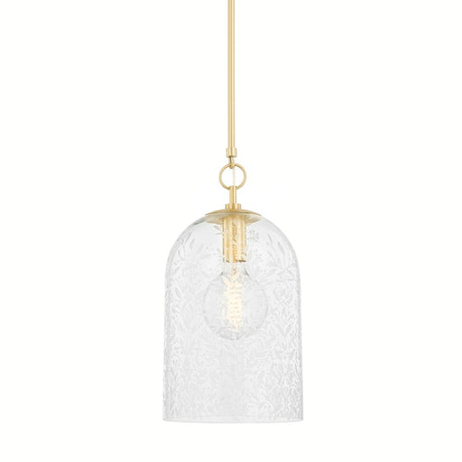 Hudson Valley - 7510-AGB - One Light Pendant - Belleville - Aged Brass