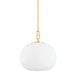 Hudson Valley - 9717-AGB - One Light Pendant - Ingels - Aged Brass