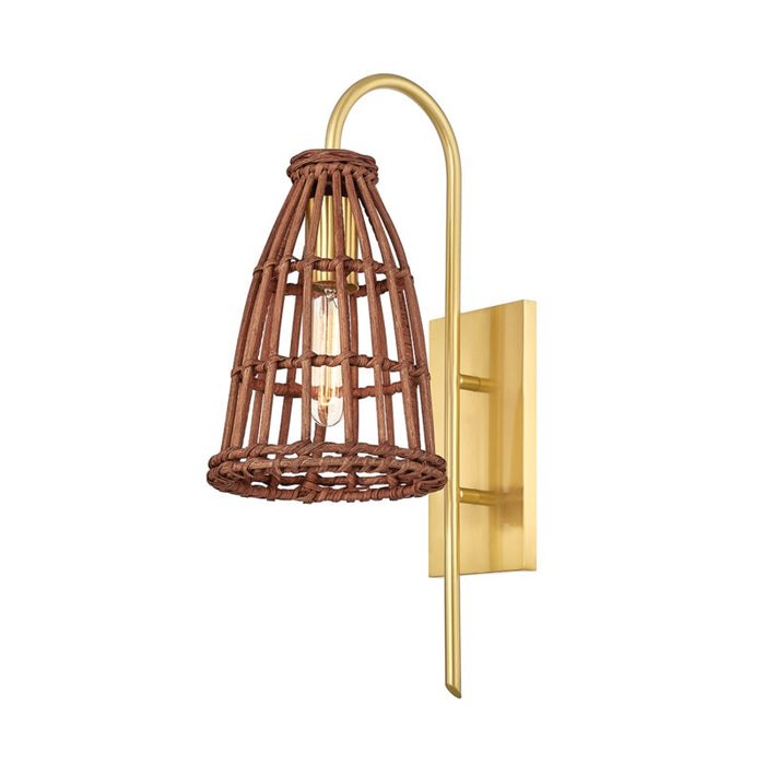 Hudson Valley - BKO700-AGB - One Light Wall Sconce - Jordan - Aged Brass