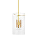 Hudson Valley - BKO800-AGB - Six Light Lantern - Barlow - Aged Brass