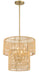 Minka-Lavery - 5044-695 - Four Light Pendant - Bungalow Heaven - Soft Brass