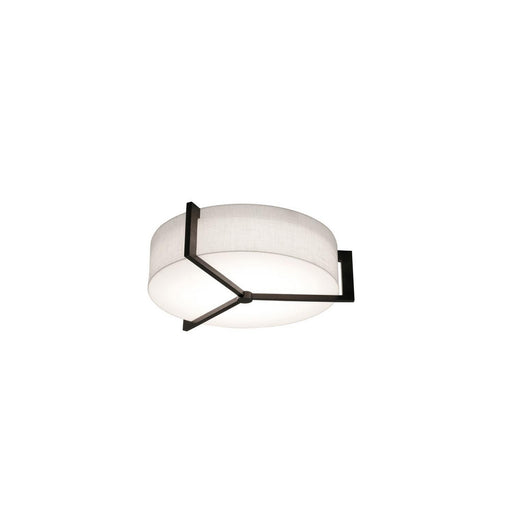 AFX Lighting - APF1214MBES-LW - Two Light Flush Mount - Apex - Linen White/Espresso