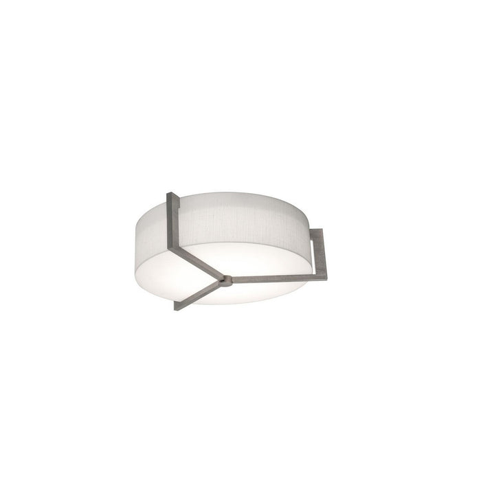 AFX Lighting - APF1214MBWG-LW - Two Light Flush Mount - Apex - Linen White/Weathered Grey