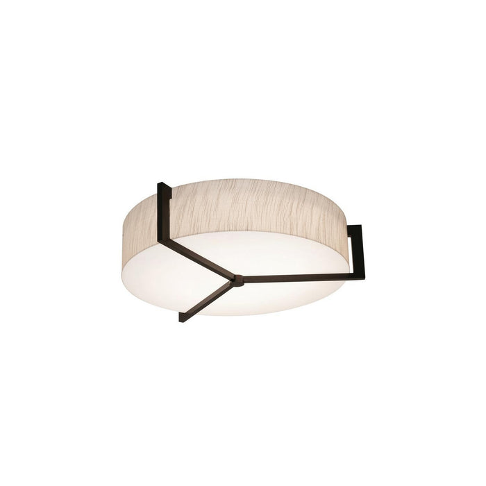 AFX Lighting - APF1524MBES-JT - Three Light Flush Mount - Apex - Jute/Espresso