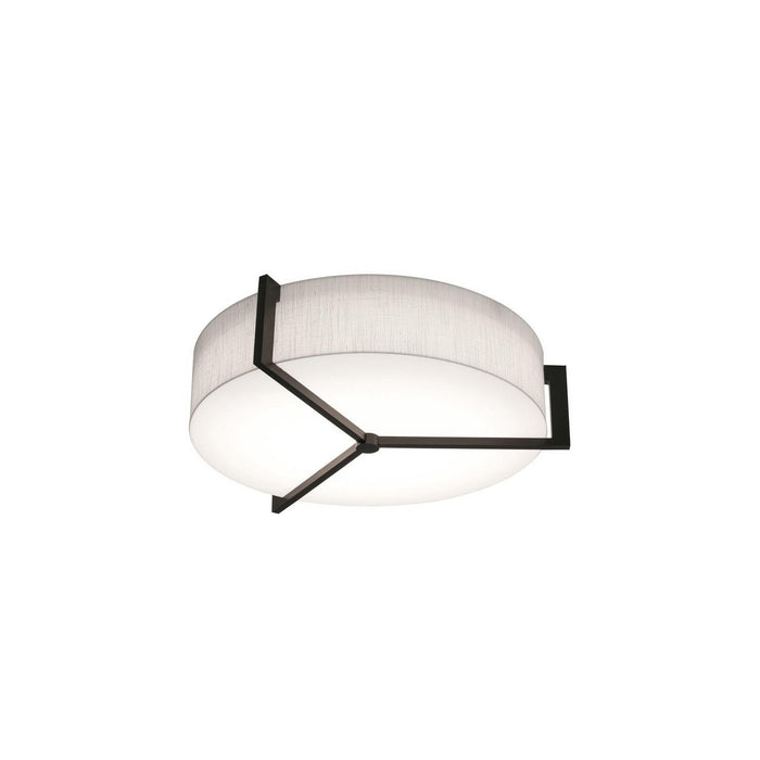 AFX Lighting - APF1524MBES-LW - Three Light Flush Mount - Apex - Linen White/Espresso