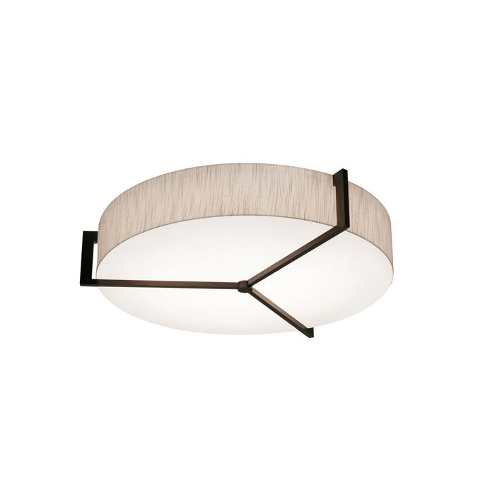 AFX Lighting - APF1932MBES-JT - Three Light Flush Mount - Apex - Jute/Espresso