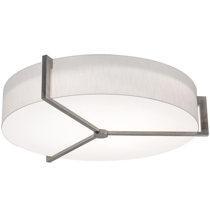 AFX Lighting - APF3044MBWG-LW - Four Light Flush Mount - Apex - Linen White/Weathered Grey