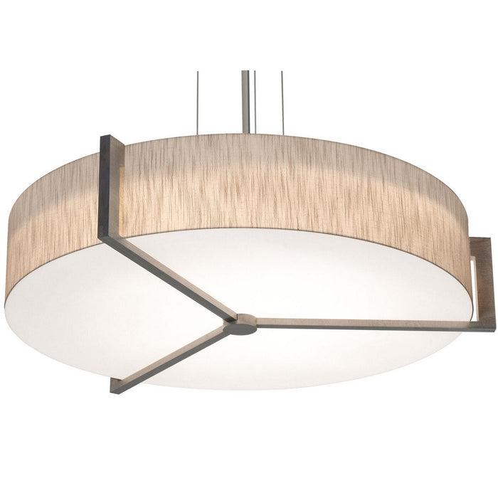 AFX Lighting - APP3044MBWG-JT - Four Light Pendant - Apex - Satin Nickel