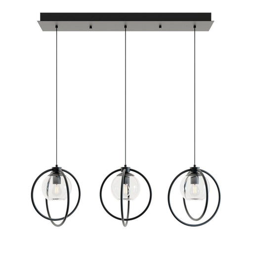 AFX Lighting - JAMP12MBBKLNR3 - Three Light Pendant - Jamie - Black