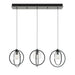 AFX Lighting - JAMP12MBBKLNR3 - Three Light Pendant - Jamie - Black