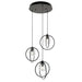 AFX Lighting - JAMP12MBBKRND3 - Three Light Pendant - Jamie - Black