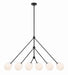 Crystorama - OMN-3006-MK - Six Light Chandelier - Omni - Matte Black