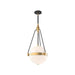 Alora - PD406414BGGO - Three Light Pendant - Harmony - Brushed Gold/Glossy Opal Glass