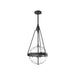 Alora - PD406414MBWC - Three Light Pendant - Harmony - Matte Black/Clear Water Glass