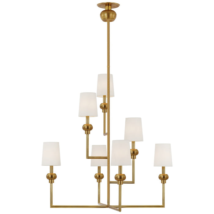 Visual Comfort Signature - PCD 5100HAB-L - LED Chandelier - Comtesse - Hand-Rubbed Antique Brass