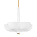 Corbett Lighting - 360-30-GL/GSW - Five Light Pendant - Rimini - Gold Leaf / Gesso White