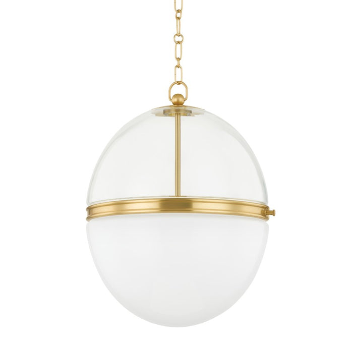 Hudson Valley - 3821-AGB - One Light Pendant - Donnell - Aged Brass