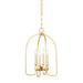 Hudson Valley - 6314-AGB - Four Light Lantern - Oakville - Aged Brass
