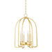 Hudson Valley - 6318-AGB - Six Light Lantern - Oakville - Aged Brass