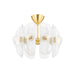 Hudson Valley - 9122-AGB - Eight Light Semi Flush Mount - Hilo - Aged Brass