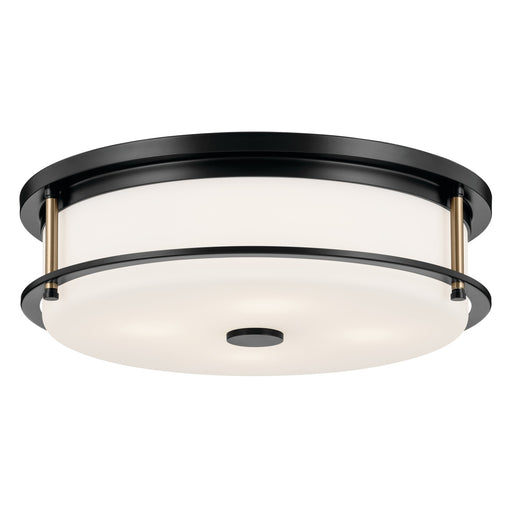 Kichler - 52597BKCPZ - Four Light Flush Mount - Brit - Black