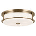 Kichler - 52597CPZ - Four Light Flush Mount - Brit - Champagne Bronze