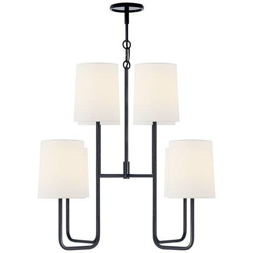 Visual Comfort Signature - BBL 5081C-L - Eight Light Chandelier - Go Lightly - Charcoal